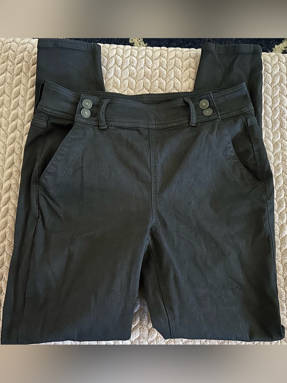 American Eagle next level stretch Black Skinny JEANS Hi-rise Jeggings size 10